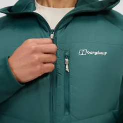 Berghaus Trawden Hybrid-Kapuzenjacke für Herren - Grün-Herren Hoodies Und Sweatshirts