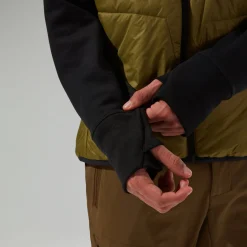Berghaus Trawden Hybrid-Kapuzenjacke für Herren - Grün/Schwarz-Herren Hoodies Und Sweatshirts