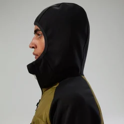 Berghaus Trawden Hybrid-Kapuzenjacke für Herren - Grün/Schwarz-Herren Hoodies Und Sweatshirts