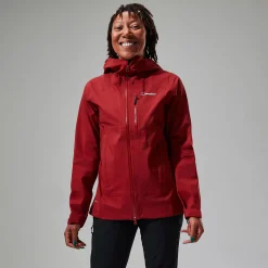 Berghaus Truda Flex Waterproof Jacke für Damen - Dunkelrot-Damen Wasserdicht