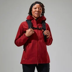 Berghaus Truda Flex Waterproof Jacke für Damen - Dunkelrot-Damen Wasserdicht
