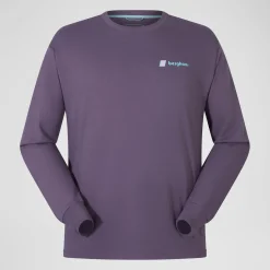 Berghaus Unisex Mera Peak Long Sleeve T-Shirt - Lila-Damen T-shirts | T-shirts