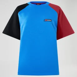 Berghaus Unisex Storm 25 Kurzarm Shirt - Blau/Rot-Damen T-shirts | T-shirts