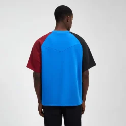 Berghaus Unisex Storm 25 Kurzarm Shirt - Blau/Rot-Damen T-shirts | T-shirts