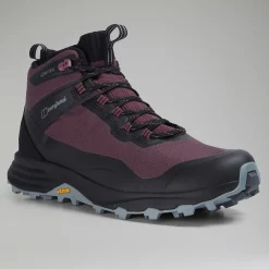 Berghaus VC22 Mid GTX Wanderschuhe für Damen - Lila/Schwarz-Damen Wanderstiefel
