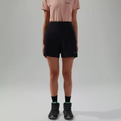 Berghaus Wandermoor Wind Damen-Shorts Schwarz/Grau-Damen Shorts