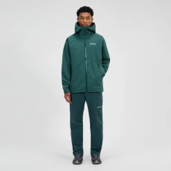 Berghaus Wasserdichte Arnaby Herren-Kapuzenjacke - Grün-Herren Wasserdicht | Herren Leichte