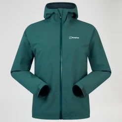 Berghaus Wasserdichte Arnaby Herren-Kapuzenjacke - Grün-Herren Wasserdicht | Herren Leichte