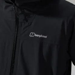 Berghaus Wasserdichte Arnaby Herren-Kapuzenjacke Schwarz-Herren Wasserdicht | Herren Leichte