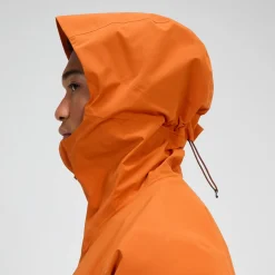 Berghaus Wasserdichte Arnaby Herren-Kapuzenjacke - Orange-Herren Wasserdicht | Herren Leichte