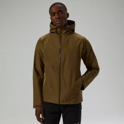 Berghaus Wasserdichte Bramblfell InterActive Gore-Tex Herren-Jacke - Braun/Grün-Herren Wasserdicht