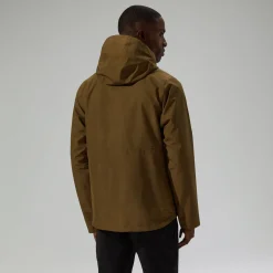 Berghaus Wasserdichte Bramblfell InterActive Gore-Tex Herren-Jacke - Braun/Grün-Herren Wasserdicht