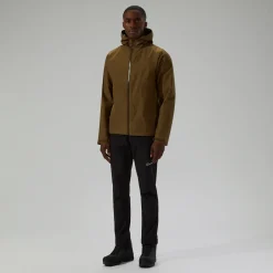 Berghaus Wasserdichte Bramblfell InterActive Gore-Tex Herren-Jacke - Braun/Grün-Herren Wasserdicht