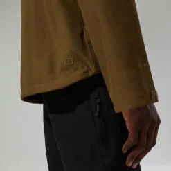 Berghaus Wasserdichte Bramblfell InterActive Gore-Tex Herren-Jacke - Braun/Grün-Herren Wasserdicht