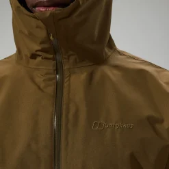 Berghaus Wasserdichte Bramblfell InterActive Gore-Tex Herren-Jacke - Braun/Grün-Herren Wasserdicht