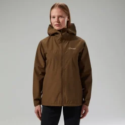Berghaus Wasserdichte Deluge Pro 3.0 Damen-Jacke - Braun-Damen Wasserdicht