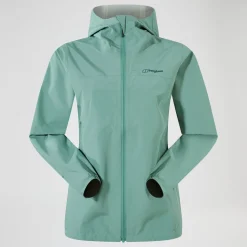 Berghaus Wasserdichte Deluge Pro 3.0 Damen-Jacke - Grün-Damen Wasserdicht
