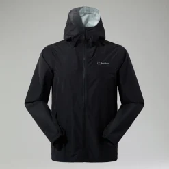 Berghaus Wasserdichte Deluge Pro 3.0 Herren-Jacke Schwarz-Herren Wasserdicht