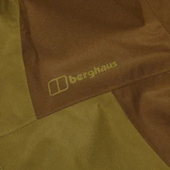 Berghaus Wasserdichte Deluge Pro 3.0 Herren-Jacke - Grün/Braun-Herren Wasserdicht