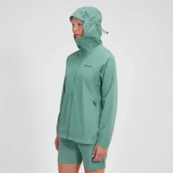 Berghaus Wasserdichte Deluge Pro 3.0 Damen-Jacke - Grün-Damen Wasserdicht