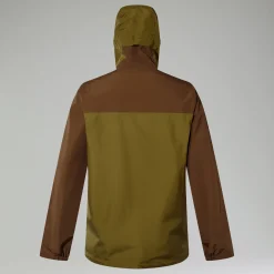 Berghaus Wasserdichte Deluge Pro 3.0 Herren-Jacke - Grün/Braun-Herren Wasserdicht