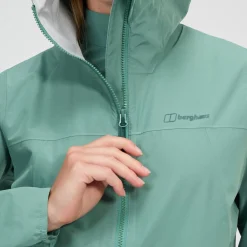 Berghaus Wasserdichte Deluge Pro 3.0 Damen-Jacke - Grün-Damen Wasserdicht