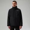 Berghaus Wasserdichte Hillwalker 2.0 Gemini Herren 3in1-Jacke - Schwarz-Herren 3 In 1 Jacken | Wasserdicht