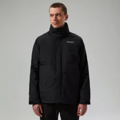 Berghaus Wasserdichte Hillwalker 2.0 Gemini Herren 3in1-Jacke - Schwarz-Herren 3 In 1 Jacken | Wasserdicht