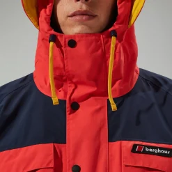 Berghaus Wasserdichte Mera Peak 2000 Unisex-Jacke - Rot/Blau-Damen Wasserdicht | Wasserdicht