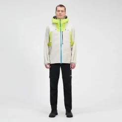 Berghaus Wasserdichte Ridge-Seeker Herren-Jacke - Grau/Gelb-Herren Wasserdicht
