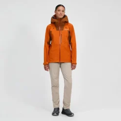 Berghaus Wasserdichte Ridge-Seeker Damen-Jacke - Orange/Braun-Damen Wasserdicht