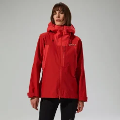 Berghaus Wasserdichte Ridge-Seeker Damen-Jacke - Rot-Damen Wasserdicht