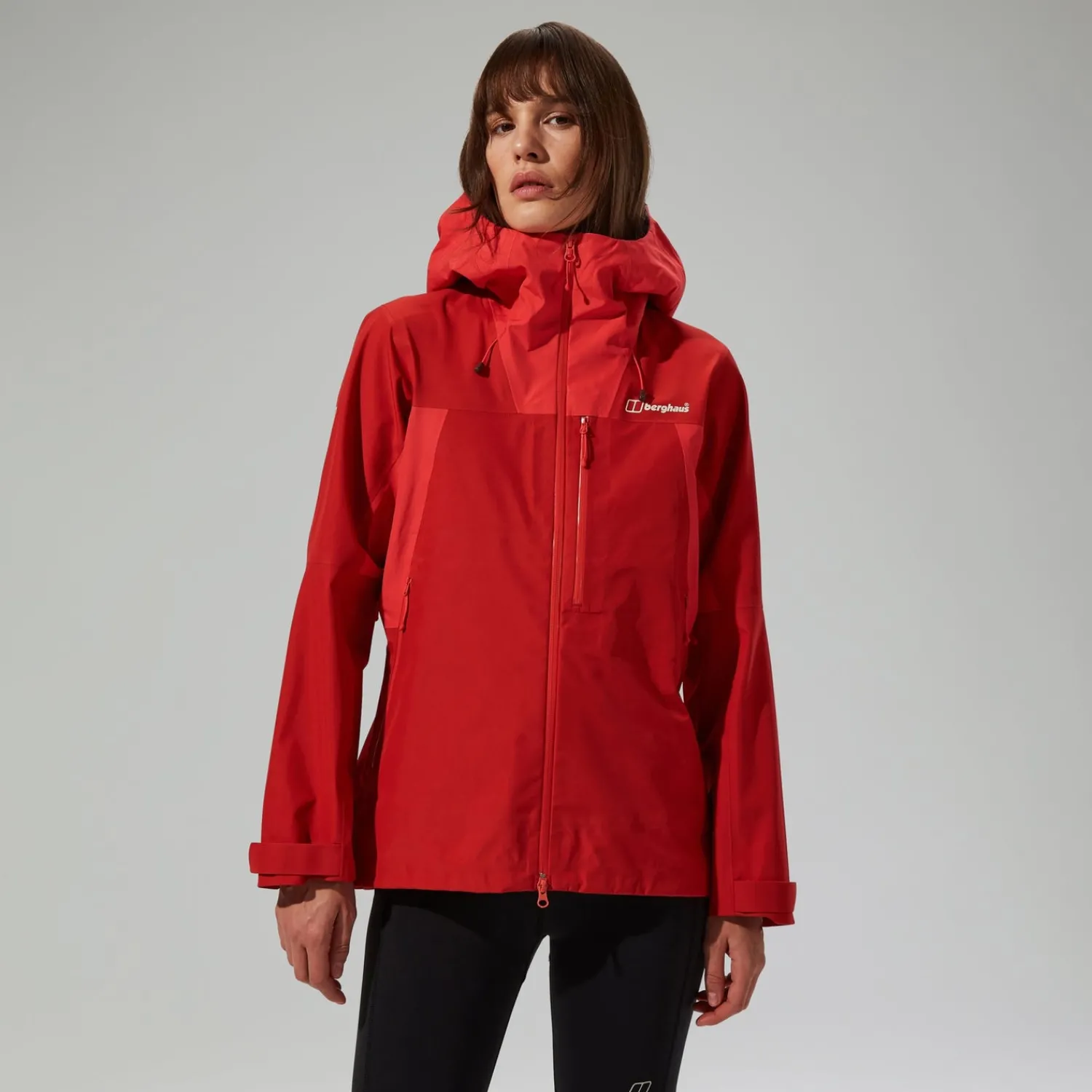 Berghaus Wasserdichte Ridge-Seeker Damen-Jacke - Rot-Damen Wasserdicht