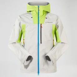 Berghaus Wasserdichte Ridge-Seeker Herren-Jacke - Grau/Gelb-Herren Wasserdicht