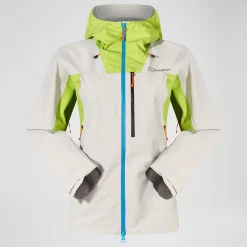 Berghaus Wasserdichte Ridge-Seeker Damen-Jacke - Grau/Gelb-Damen Wasserdicht