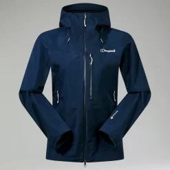 Berghaus Wasserdichte Ridge-Seeker Damen-Jacke - Blau-Damen Wasserdicht