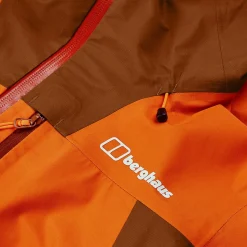 Berghaus Wasserdichte Ridge-Seeker Damen-Jacke - Orange/Braun-Damen Wasserdicht