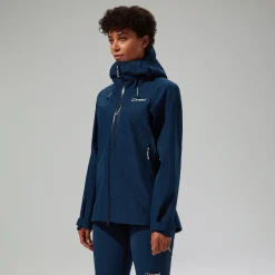 Berghaus Wasserdichte Ridge-Seeker Damen-Jacke - Blau-Damen Wasserdicht