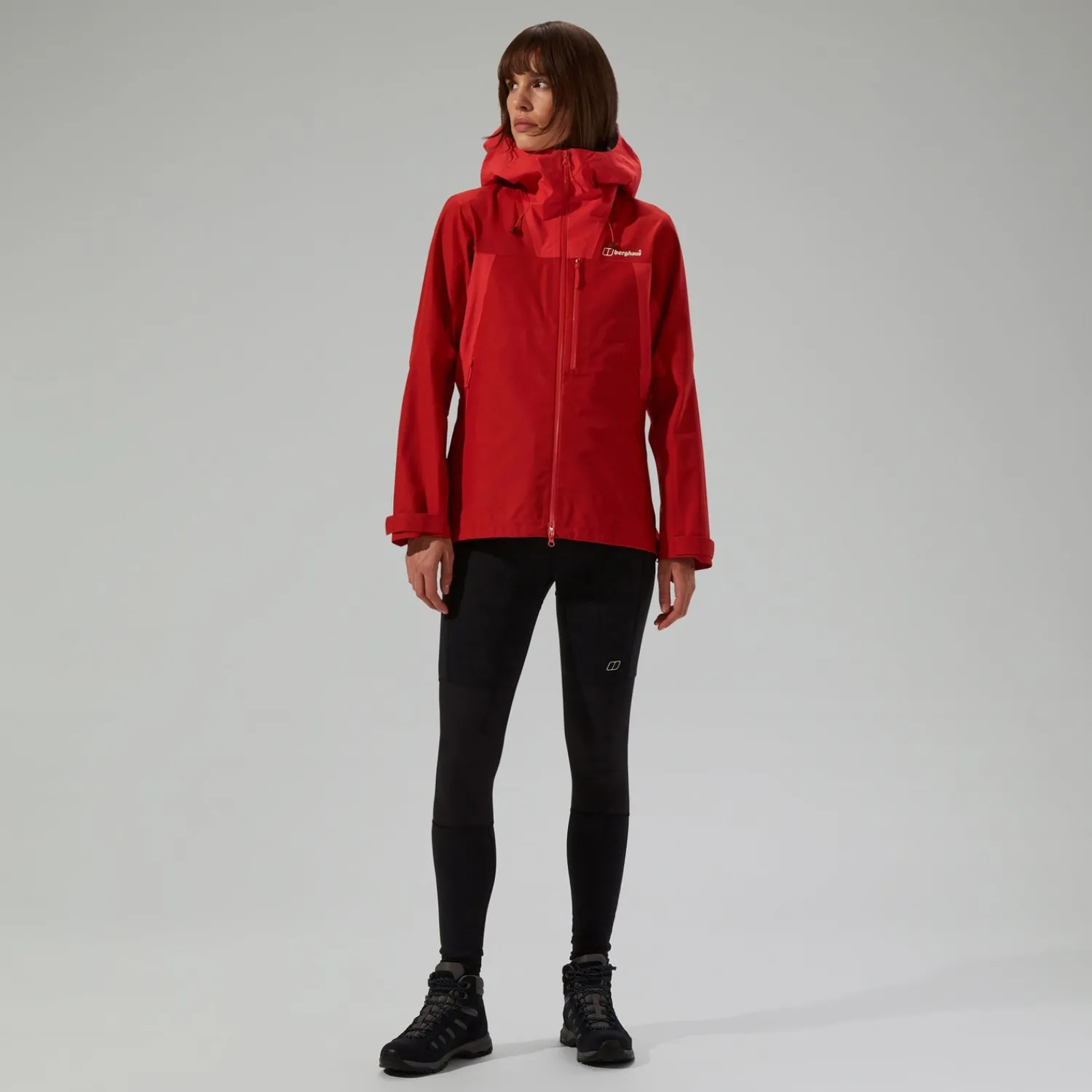 Berghaus Wasserdichte Ridge-Seeker Damen-Jacke - Rot-Damen Wasserdicht