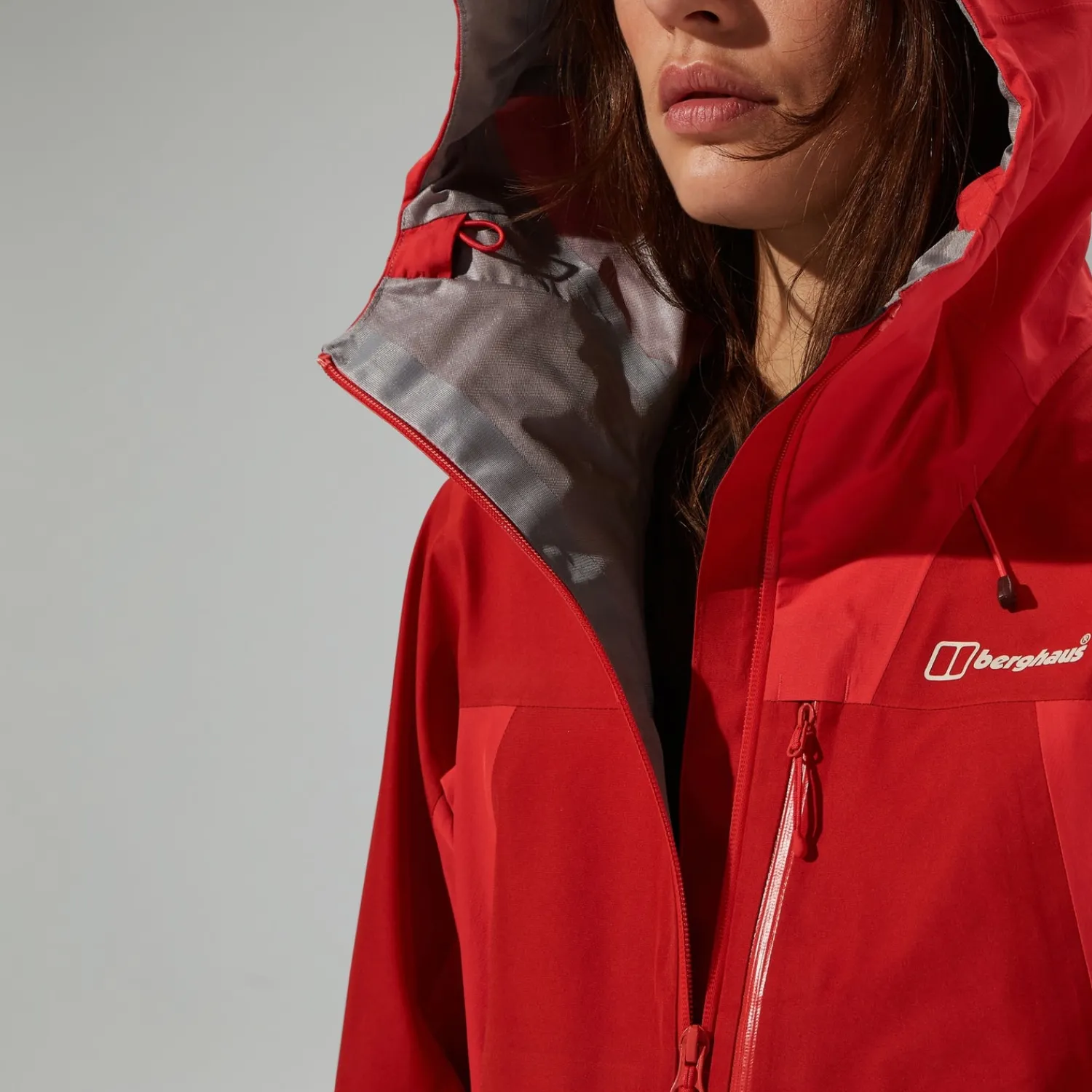 Berghaus Wasserdichte Ridge-Seeker Damen-Jacke - Rot-Damen Wasserdicht
