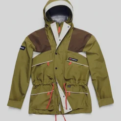 Berghaus Wasserdichte Trango Gore-Tex Damen-Jacke - Grün/Braun-Damen Wasserdicht | Wasserdicht
