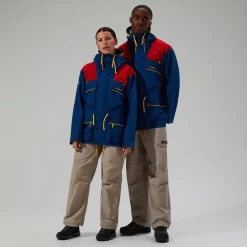 Berghaus Wasserdichte Trango Gore-Tex Damen-Jacke - Blau/Rot-Damen Wasserdicht | Wasserdicht
