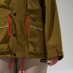 Berghaus Wasserdichte Trango Gore-Tex Damen-Jacke - Grün/Braun-Damen Wasserdicht | Wasserdicht