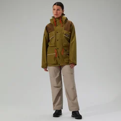 Berghaus Wasserdichte Trango Gore-Tex Damen-Jacke - Grün/Braun-Damen Wasserdicht | Wasserdicht
