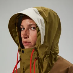 Berghaus Wasserdichte Trango Gore-Tex Damen-Jacke - Grün/Braun-Damen Wasserdicht | Wasserdicht