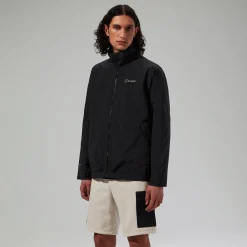 Berghaus Wasserdichte Woodwalk Herren-Jacke Schwarz-Herren Wasserdicht