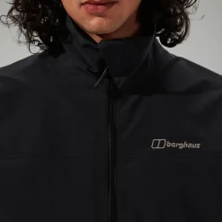 Berghaus Wasserdichte Woodwalk Herren-Jacke Schwarz-Herren Wasserdicht