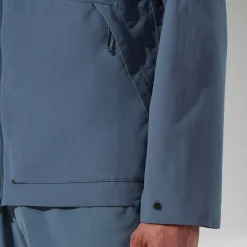 Berghaus Wasserdichte Woodwalk Herren-Jacke Blau-Herren Wasserdicht
