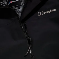 Berghaus Wasserdichte Woodwalk Herren-Jacke Schwarz-Herren Wasserdicht