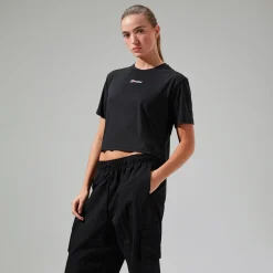 Berghaus Wayside Boxy Funktions-T-Shirt für Damen Schwarz-Damen Baselayer